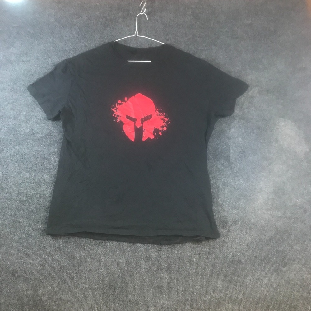 PFR New York T Shirt Mens XL Black Cotton Spartan Helmet Performance Workout